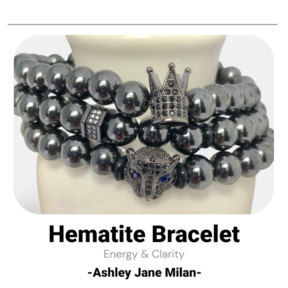 MENS | Hematite Beaded Bracelets